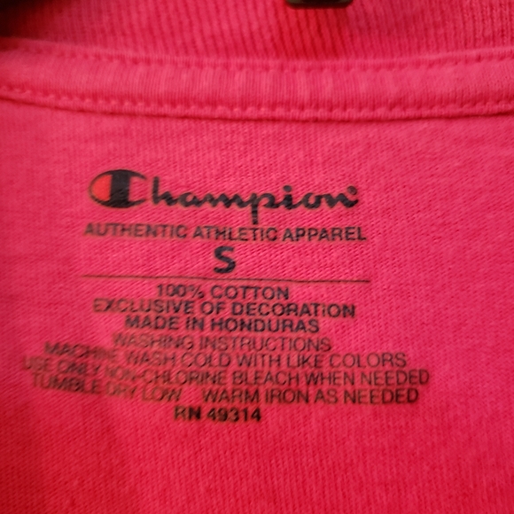 2 short sleeved t- shirts, one bright pink and one light yellow. Great shape. - Picture 4 of 5